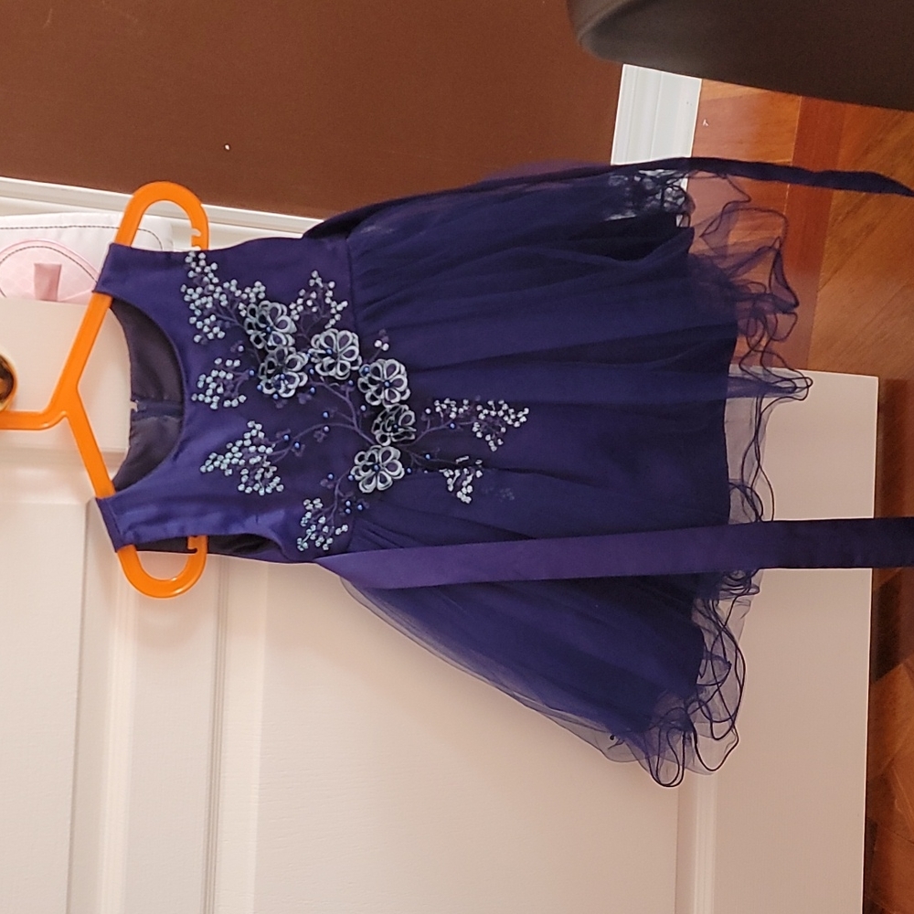 dress, blink blank, 3 years,  navy
